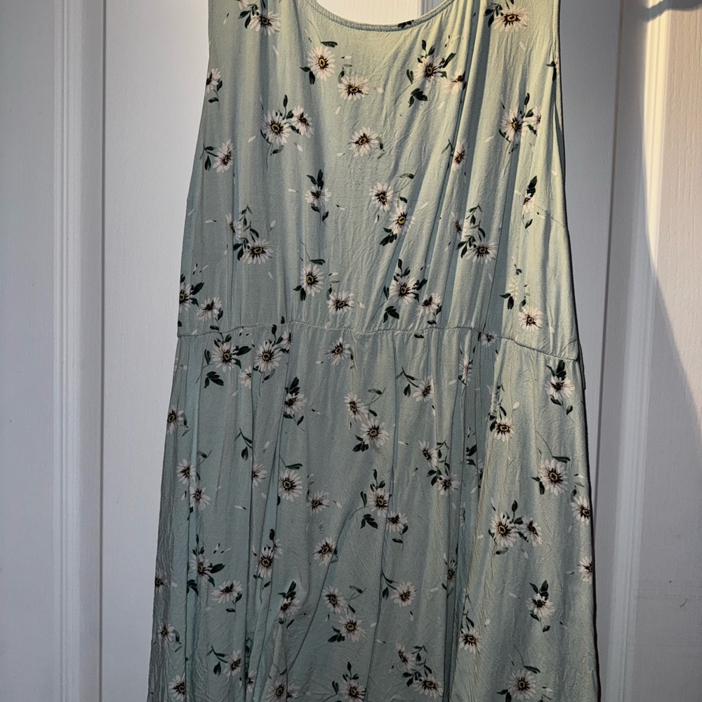 torrid Sage Green Floral Sleeveless Blouse